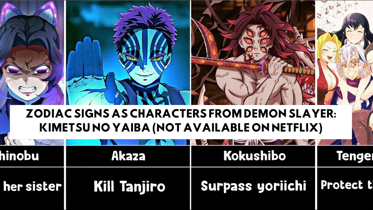 Zodiac Signs As Characters From Demon Slayer: Kimetsu no Yaiba (Not Available on Netflix)